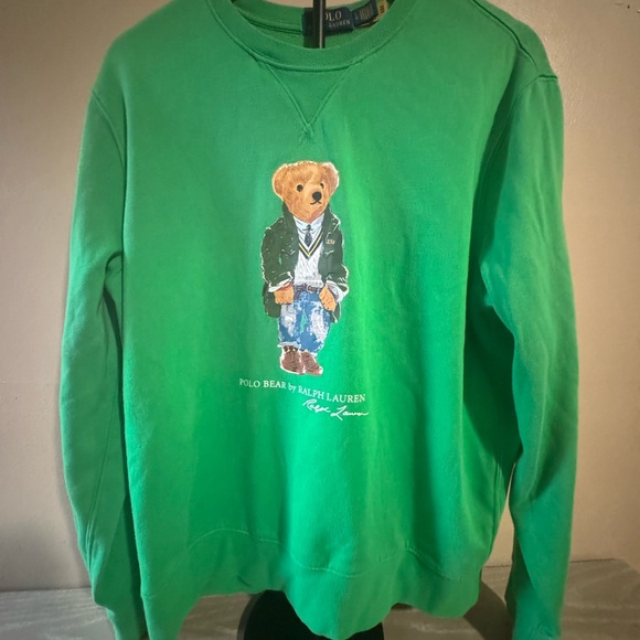 Ralph Lauren Green Crewneck Sweater - Picture 1 of 5